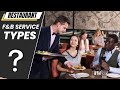 Types of Food Service