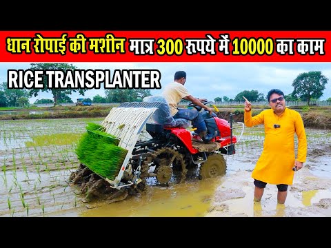धान रोपाई की मशीन का रिव्यू| Rice Paddy Transplanter machine Review||Mahindra Rice Transplanter