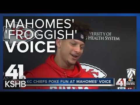 Chiefs poke fun at Mahomes' 'froggish' voice