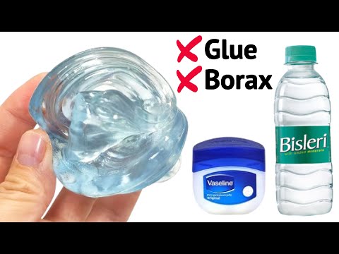 Water and Vaseline Slime Asmr/How to make Water and Vaseline Slime at home/slime without glue borax