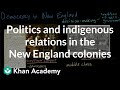 Politics and Indigenous Relations in New England Colonies
