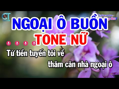 Karaoke Ngoại Ô Buồn Tone Nữ ( F#m ) Nhạc Sống Hay Nhất | Karaoke Đồng Sen