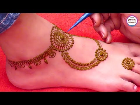 Latest Ornamental Mehndi Designs | Simple Mehndi Designs For Leg | Arabic Henna by Jyoti Sachdeva