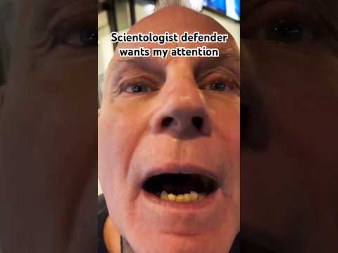 SCIENTOLOGIST DEFENDER DEMANDED MY ATTENTION: Guy With Xenu Eyes Wanted the Smoke and Got It