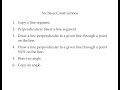 Essential Geometric Constructions Techniques