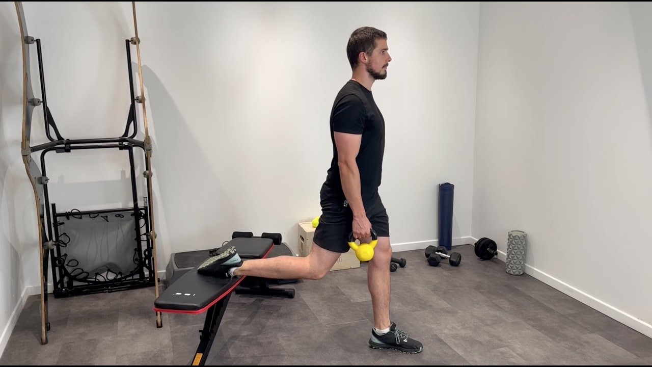 Image Bulgarischer Split Squat mit Kettlebell