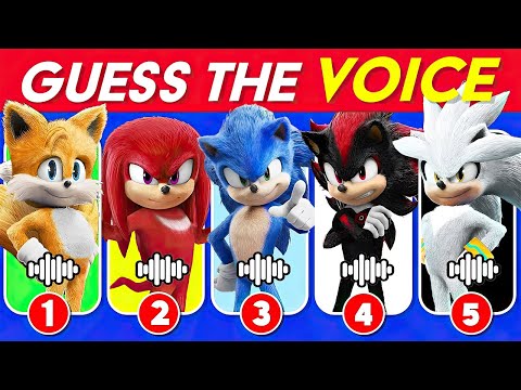 🔊Guess The Sonic the Hedgehog 3 Characters by Voice 🎬🦔⚡ Sonic the Hedgehog 3 Movie Quiz | Great Quiz