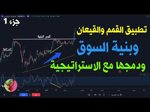 شرح عملي للقمم والقيعان ودمج بنية السوق مع استراتيجية التداول وتقنيات احترافية لزيادة نجاح الصفقات