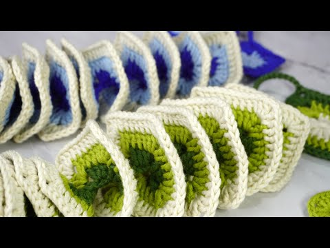 ESPIRALES DE VIENTO EN FORMA CUADRADA, TUTORIAL CROCHET