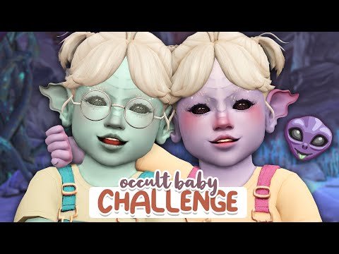 The Alien Twins 👾 | Ep. 33 | Sims 4: Occult Baby Challenge