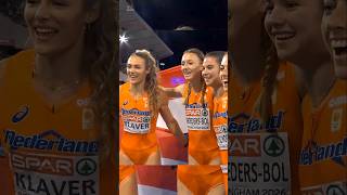 Dutch DOMINANCE! 🇳🇱🔥 THREE IN A ROW! 🥇 | Women’s 4x400m | Birmingham 2026 #Shorts  #athletics