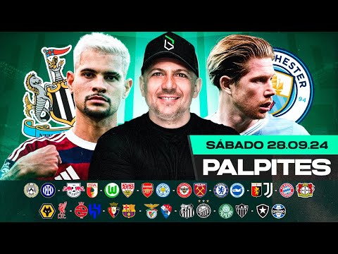 PALPITES DE FUTEBOL PARA HOJE 28 09 2024 (SÁBADO) + BILHETE PRONTO | Boleiros Tips