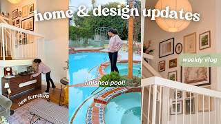 RENO UPDATES🏠 tour of current projects, new furniture, & decor shopping!