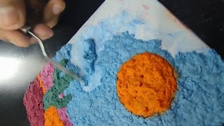 Painting with tissue 🧻paper | Painting with🥶 tissue 🧻paper |