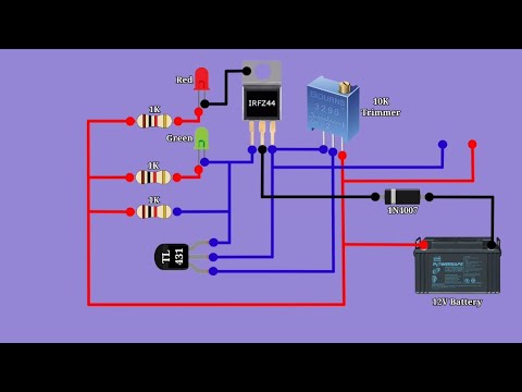 12v auto cut off Battery charger circuit #electronics # charger