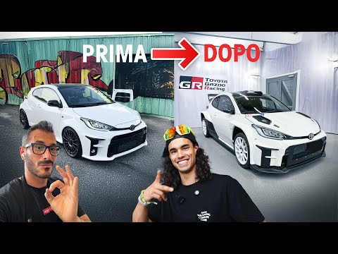 FINALMENTE!!! Trasformo la mia Yaris Gr in una WRC stradale (Ep.2) #yaris #toyota #carbonfiber 