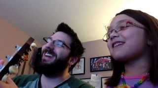 Daddy And 7yr Old Daughter Cover Adventure Time Songs On Ukulele