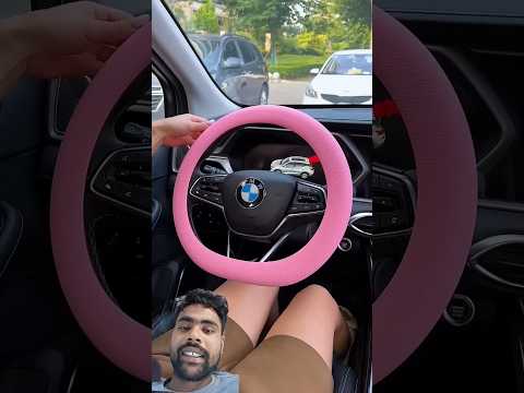 Bmw Car 🚗 Steering Covers! 🤩 #bmwcar #steeringcover #asmr #asmrsounds #automobile #gadgets #s