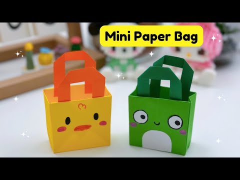 DIY MINI Gift PAPER BAG / Paper Craft / Easy Origami Bag DIY / Paper Crafts Easy / Origami