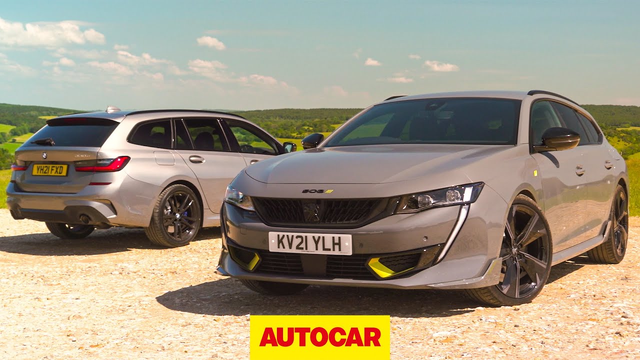 Fast plug-in estate shootout - 508 Peugeot Sport Engineered v BMW 330e - Autocar