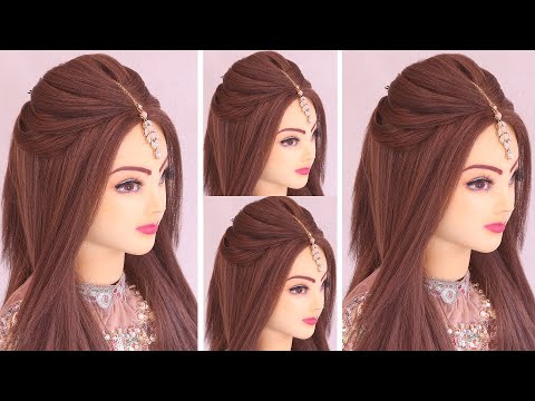 Wedding hairstyles kashees l bridal hairstyles kashees l front variation l Engagement look