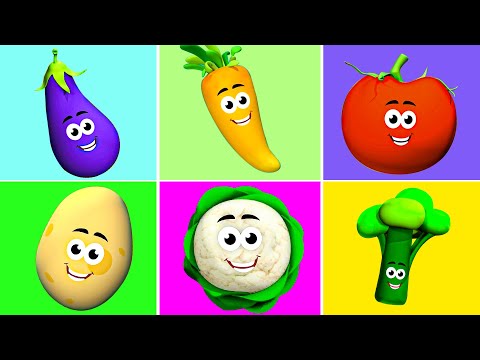 Ten Little Vegetables + More Learning Videos & Rhymes for Kids