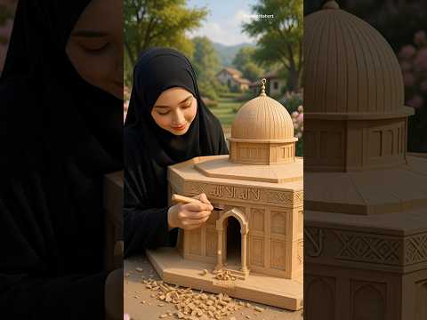 🕌 Handmade Al-Aqsa Mosque Model | Stunning Islamic Creation #shorts #art #ai #islamic