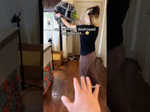My girlfriend destroyed my Lego set... ๐ฅน #couple #lego #gift