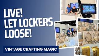 Live! Let Lockers Loose with LaBlanche | Vintage Papercraft & Mixed Media Inspiration