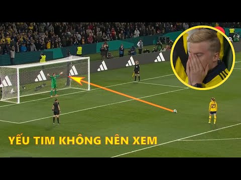 Loạt Sút Luân Lưu CĂNG NÃO Khiến Người Yếu Tim Không Nên Xem Giữa ĐT Mỹ Và Thụy Điển