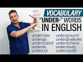 Understanding the Prefix 'Under'