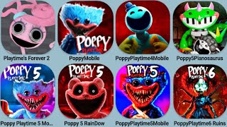 Poppy Playtime 4 Mobile, Poppy Playtime 5 Mobile, Poppy Forever 2, Poppy Playtime 6 Mobile,Poppy Mod