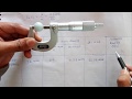 Micrometer Screw Gauge Measurements