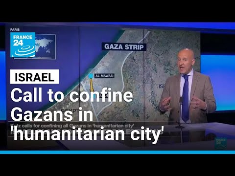YouTube video thumbnail: Israel's Katz Calls for Confining All Gazans in 'Humanitarian City'