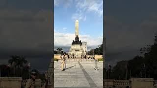 Standing where history lives. Watching the Changing of the Guards for our hero José Rizal 🇵🇭🇵🇭