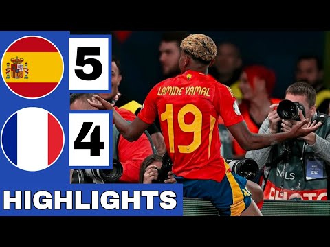 🔴Spain vs France (5-4) Extended HIGHLIGHTS | UEFA Nations League Semi-Final