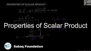 Properties of Scalar Product
