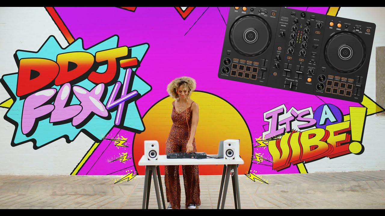Controlador DJ Pioneer DJ DDJ-FLX4, 2 Canales, Bluetooth, USB