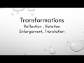 Transformations and Enlargements in Geometry