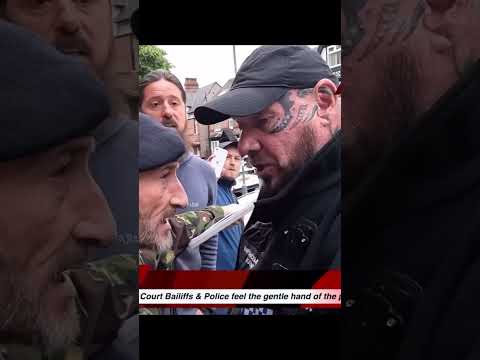 🇬🇧 UK Veteran vs Illegal Bailiff 🙅🏽‍♂️ #uk #baliff #army #police #veteran #karma #bully #brum