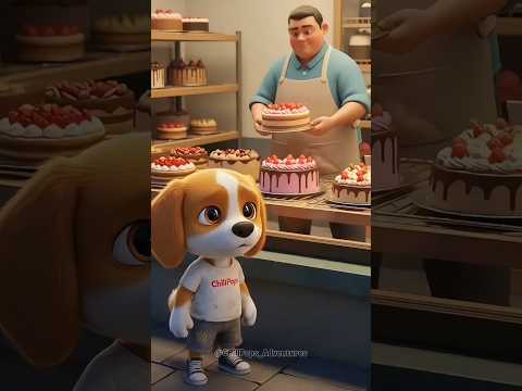ChillPops🐶 Steals a Cake and Learns Kindness🍰 #heartwarming #animation