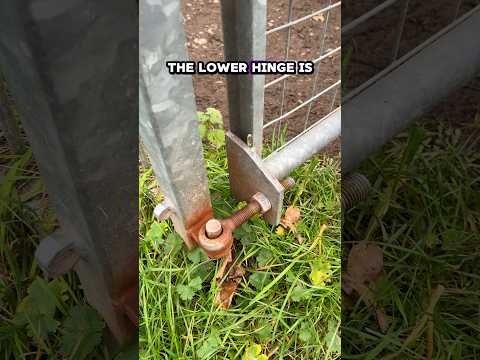 Gravity Hinges are Genius #engineering #gate #lock #footpath #farming #livestock #stile #countryside