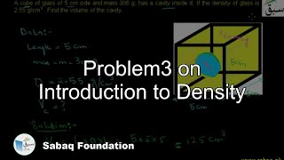 Problem 3 on Introduction to Density