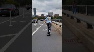 nearly got killed by another cyclist biking into Boston and the bike lane on the Mass Ave bridge