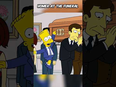 Homer at the funeral #simpsons #funny