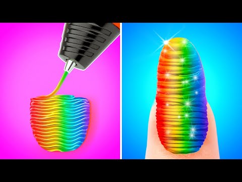 AWESOME ART HACKS & SCHOOL DIY IDEAS 💝 One-of-a-Kind 3D PEN & Glue Gun Crafts with 123 GO