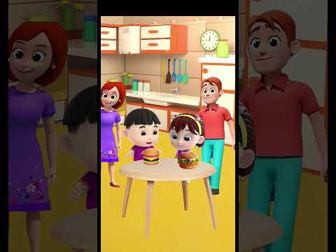 Miu Miu dành bánh hamburger của Tiểu Bảo #Cartoon #VuiNhon #HoatHinh #TreEm #ThieuNhi #shorst