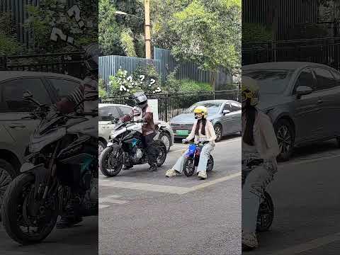 Small Moto and Big moto 😆#viral #funny #motovlog #trending #top #motorcycle #bikelover #shorts #cute