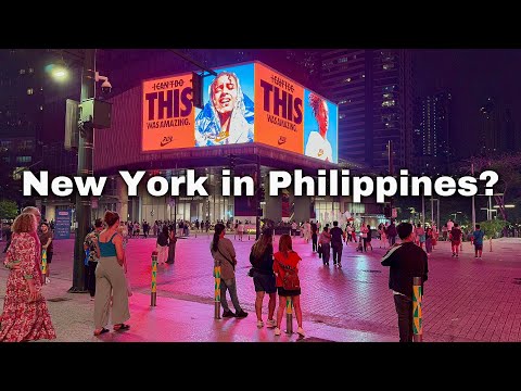 Is BGC the Philippines Version of New York? Night Walk Through BGC in Metro Manila