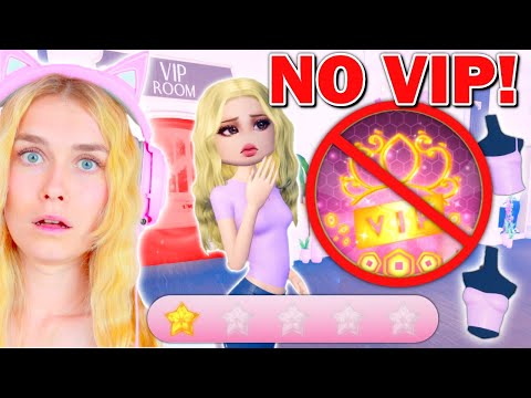 NO VIP Challenge In Dress To Impress! (Roblox)